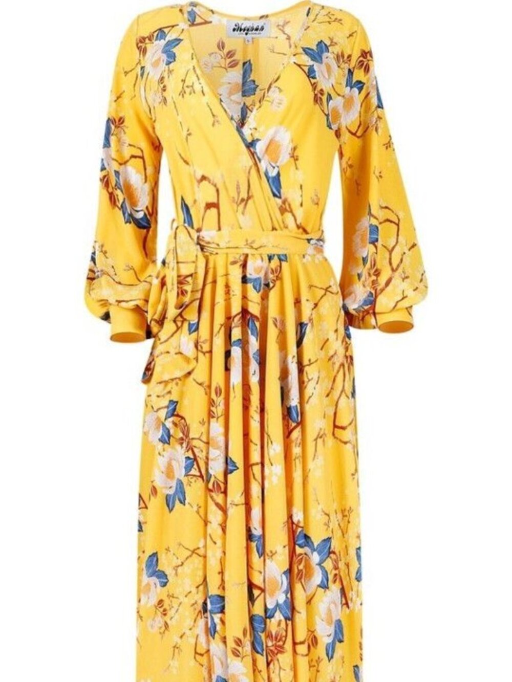 Meghan LA Women S Floral Maxi Dress Gold Lotus Flowy Wedding Guest Belt Waist